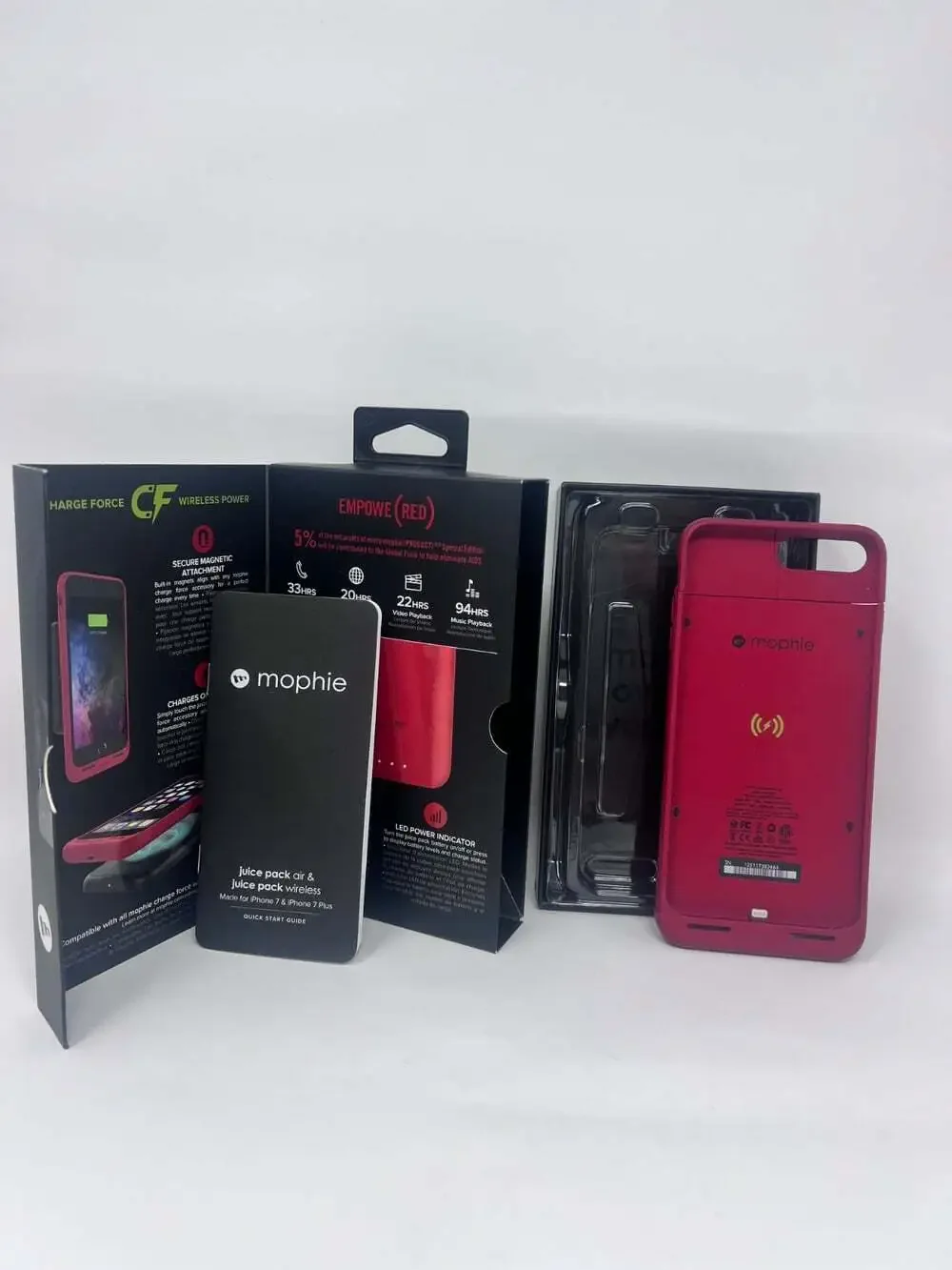 Mophie Juice Pack Air Wireless Battery Case (PRODUCT)RED iPhone 7 Plus 8 Plus Bo